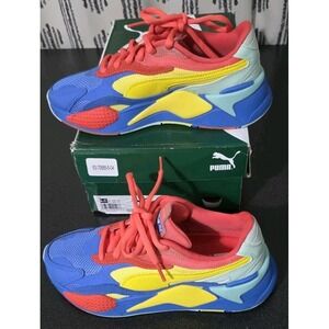 PUMA RS-X3 Puzzle Shoes Y6.5C Multicolor Color Block Sneaker EUC W Box Retro Y2K